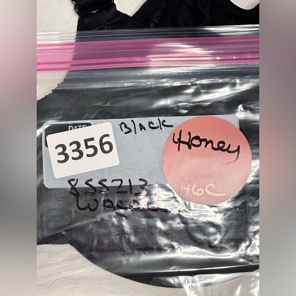 Wacoal 855213 Perfect Primer Full Figure Underwire Bra 46C Black 3356 H - Picture 10 of 10